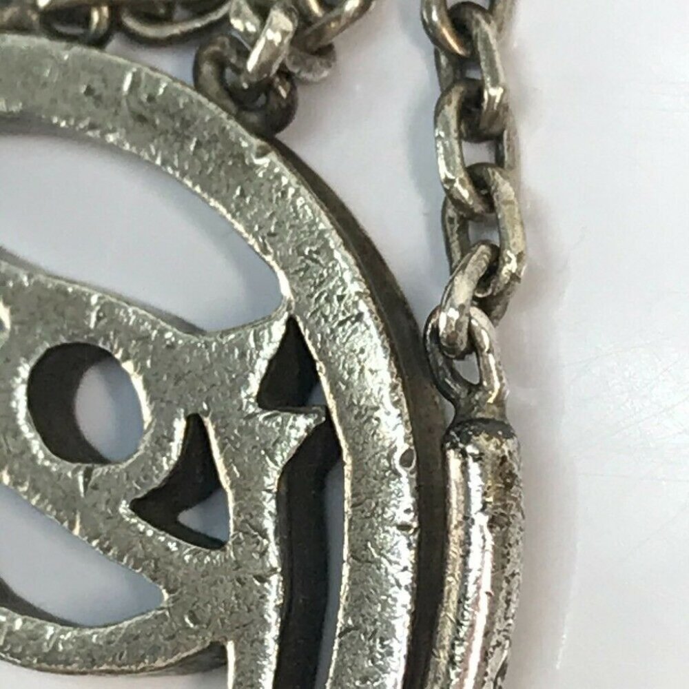 HERMES vintage Shuval horse charm Key Holder Metal Silver - Picture 3 of 7